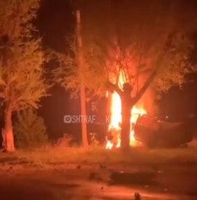 Воронцовкада BMW унаасы бакты сүзүп, айдоочусу өрттөнүп кетти