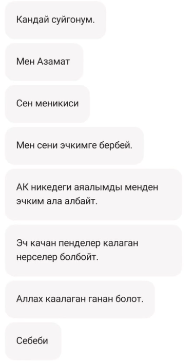 "Биз жерде да, асманда бир болобуз." Кулак-мурду кесилген аялдын мурдагы жолдошу абактан СМС жазган
&nbsp;