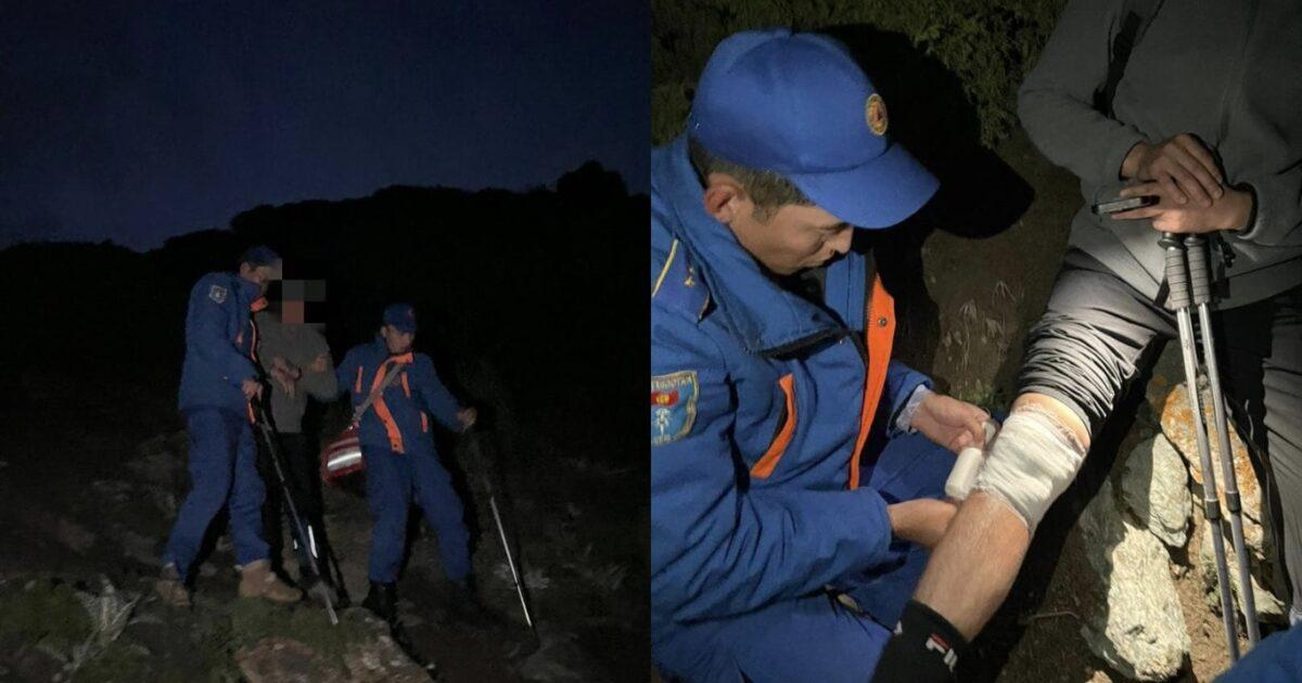 Комсомол чокусунан түшө албай калган 35 жаштагы жаран куткарылды