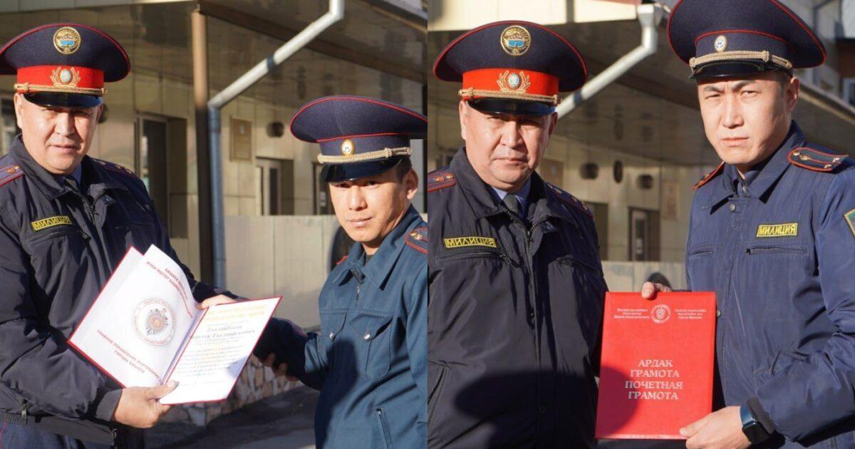 Уксус ичип алган өспүрүмдү сактап калган кайгуул кызматкерлери сыйланды