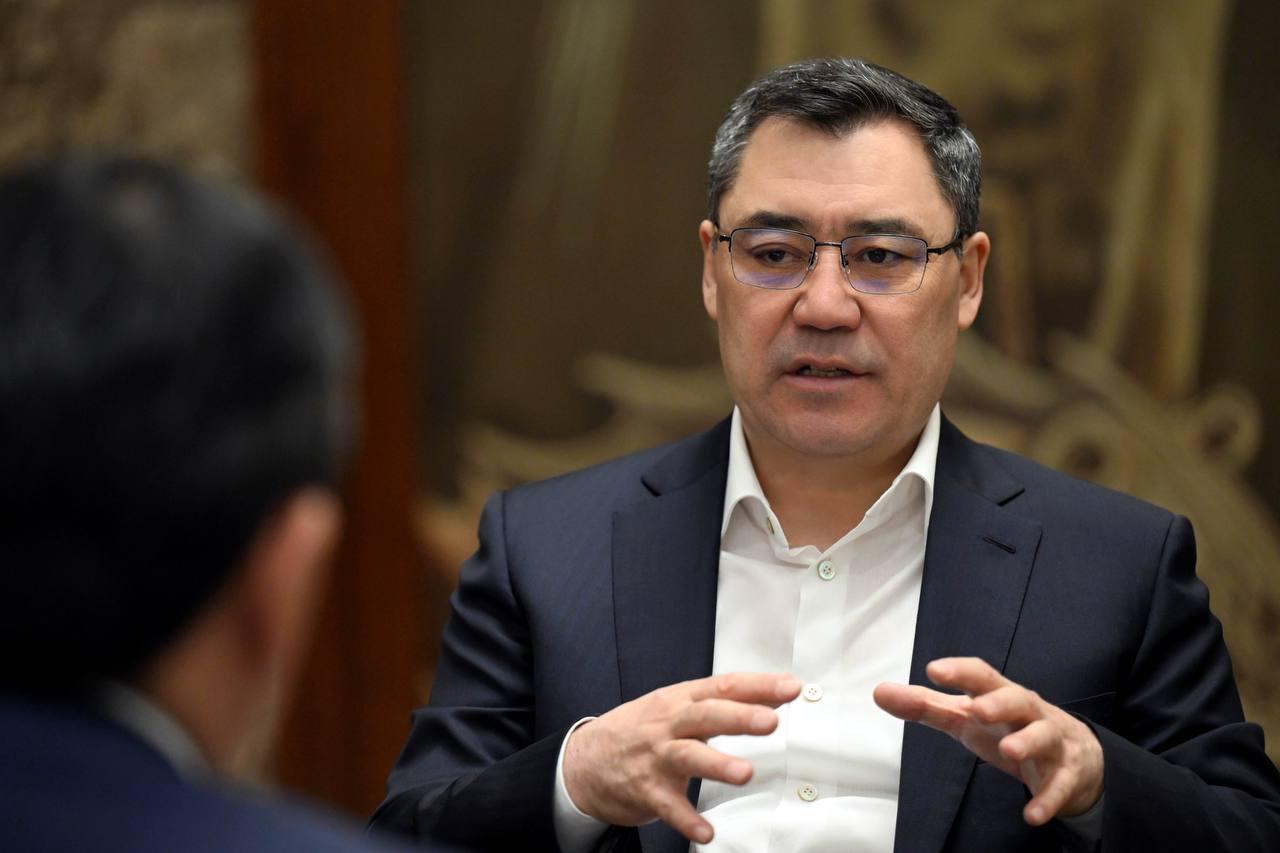 Президент Бишкек шаарынын мэри Айбек Жунушалиевди кабыл алды