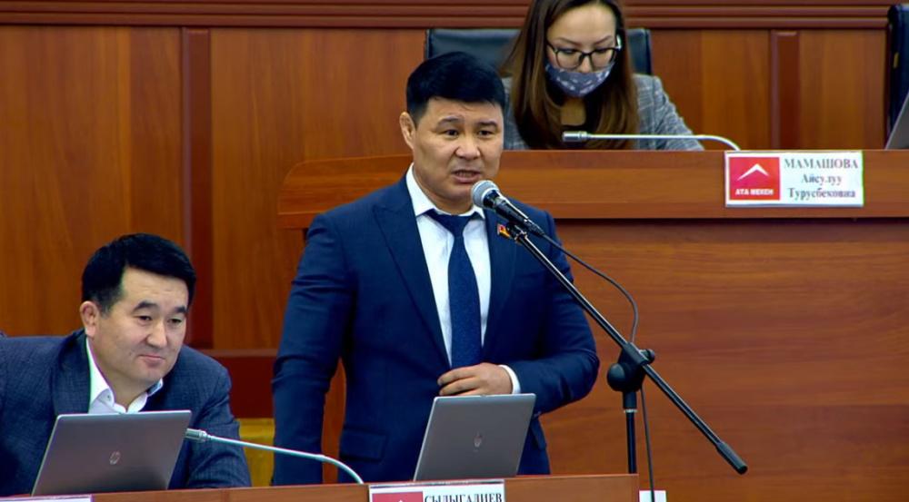 Депутат: мага демектен атасынын атын койсун, Манаска тийбесин