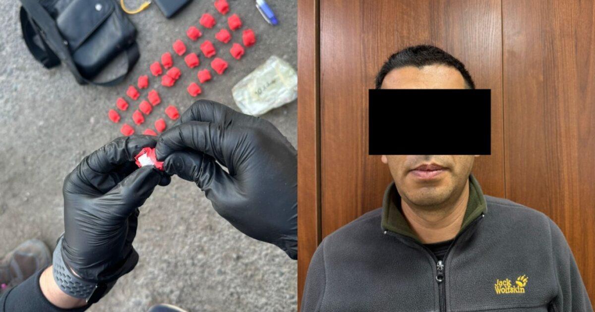 Чүйдө баңгизат саткан жаран автобустун ичинен кармалды