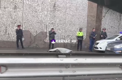 Бишкекте эркек киши көпүрөдөн секирип көз жумду